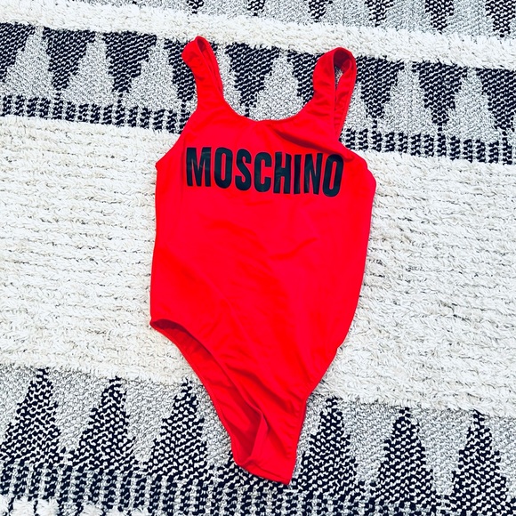 Moschino Other - MOSCHINO Red Swimsuit One Piece Bathing suit